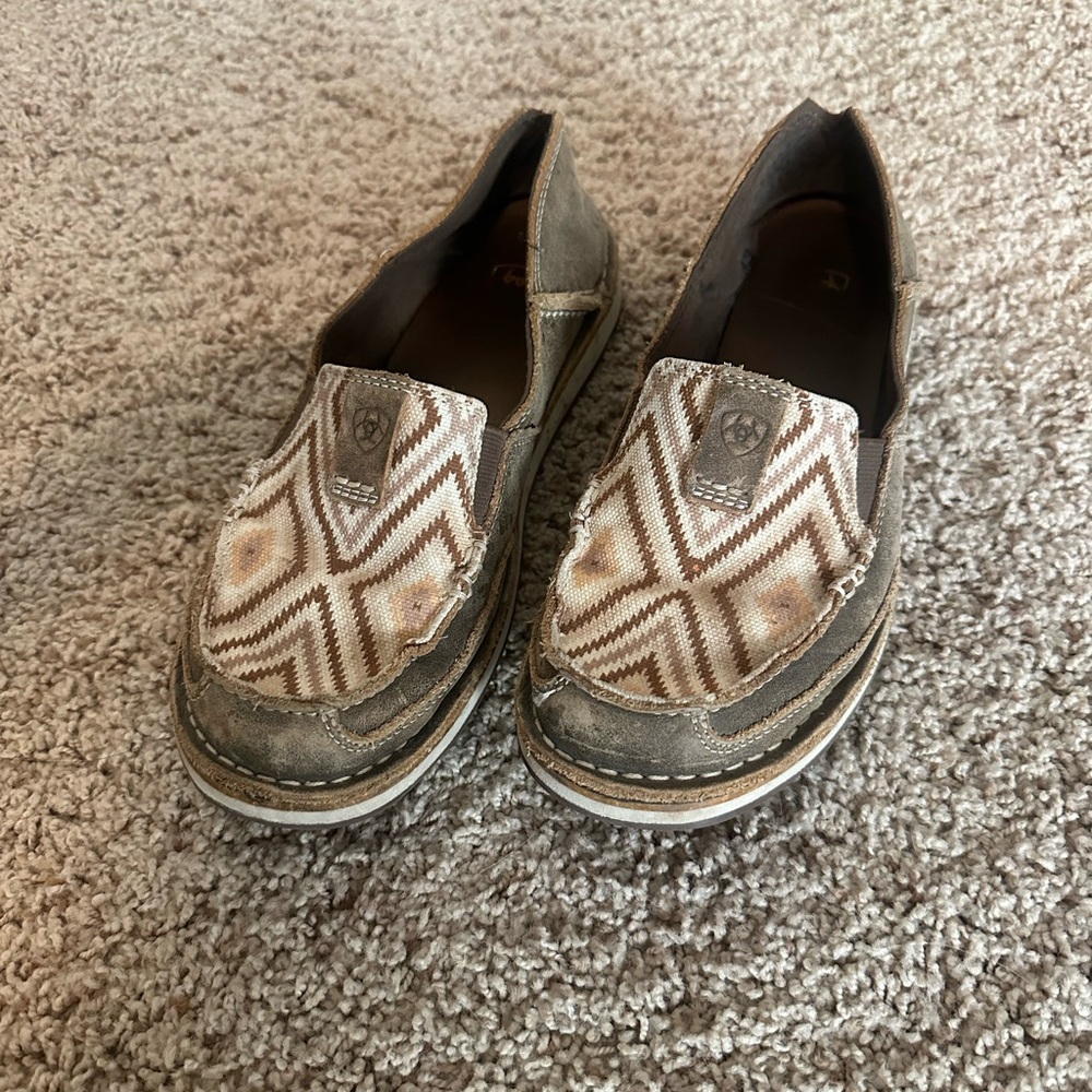 Ariat Women's Brown and Cream Slip-On Shoes